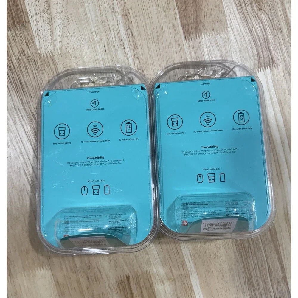 Logitech Wireless Mouse M185 Gray Packaging Set Of 2 (910-002225) Free Shipping